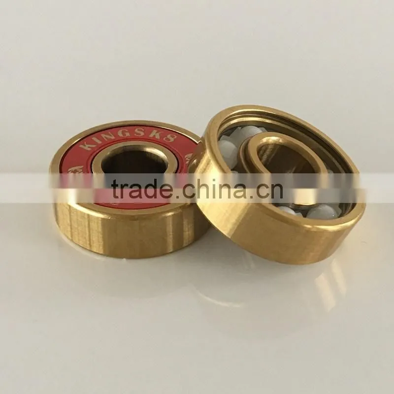Golden Titanium ZrO2 Ceramic electric skateboard bearings, electric skateboard