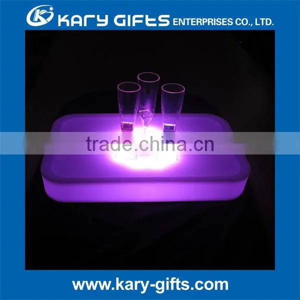 led serving tray ice beer food light led bar tray