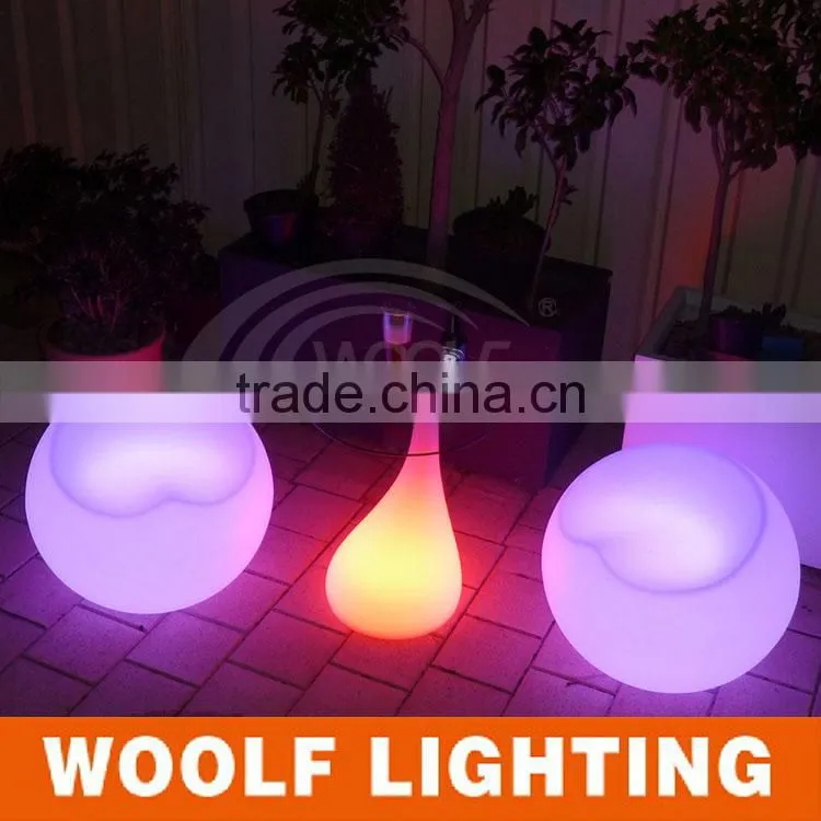 Fancy Living Room Hotel Modern Design LED Glass Coffee Table