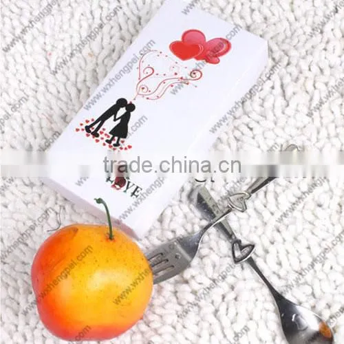 Custom Bridal Wedding Gift Box couple fork spoon small gift creative gifts tableware
