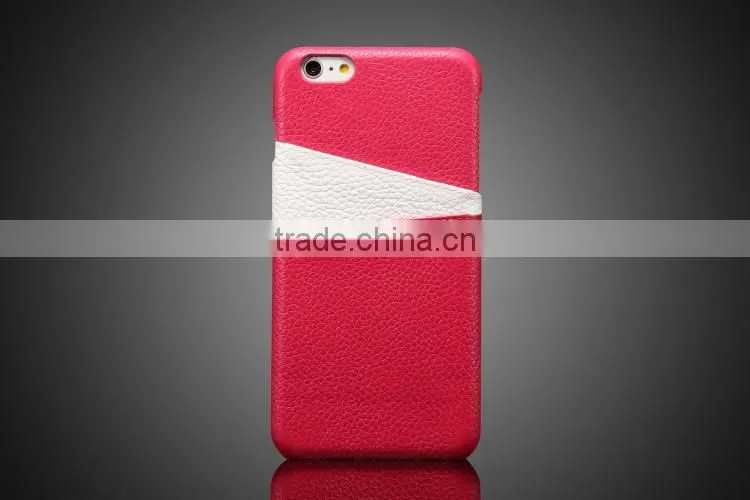 Genuine leather back cover, multi color leather case for iphone 6s / plus