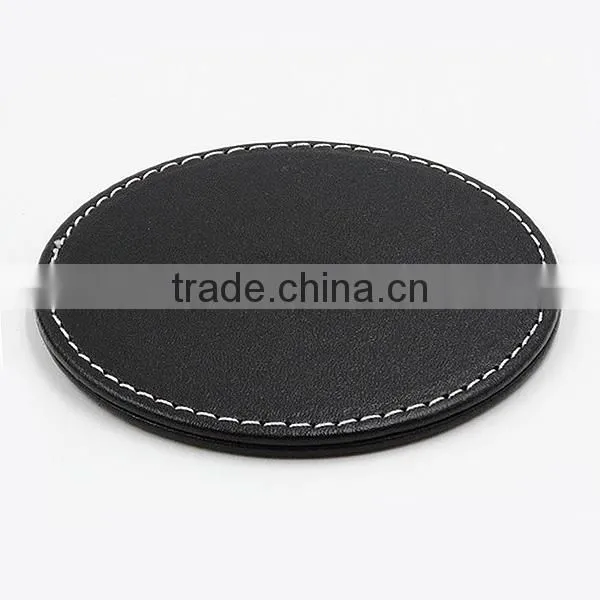 Cheap Promotion PU Leather Coaster,Heat Insulation Beer Pad