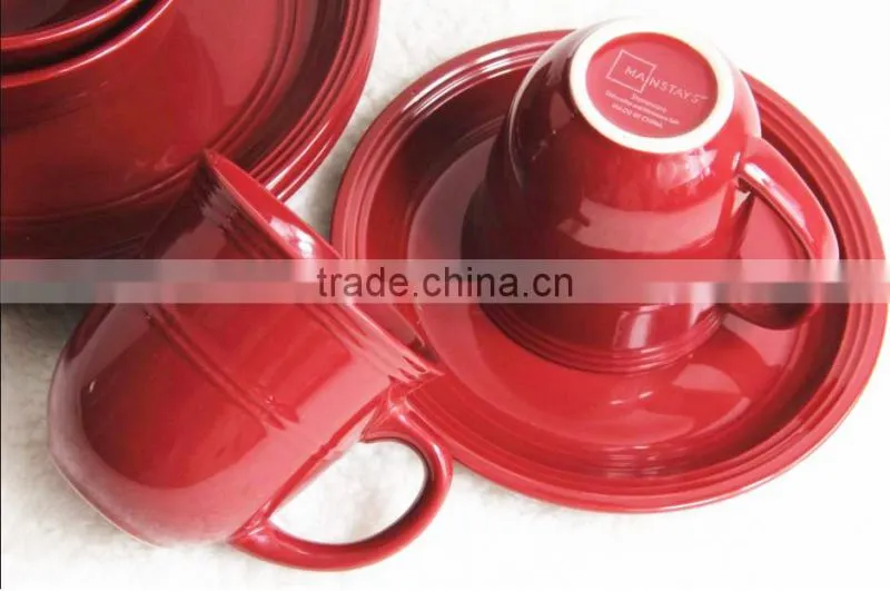Stock 16pcs stoneware dinner set