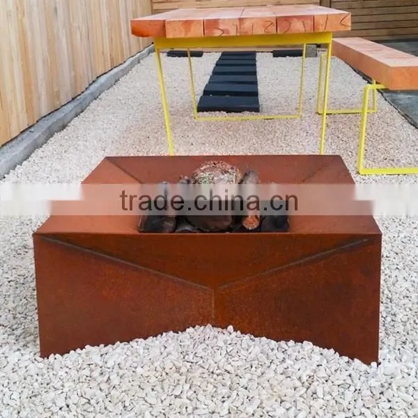 FO-9F03 Outdoor Large Corten Steel Fire pits