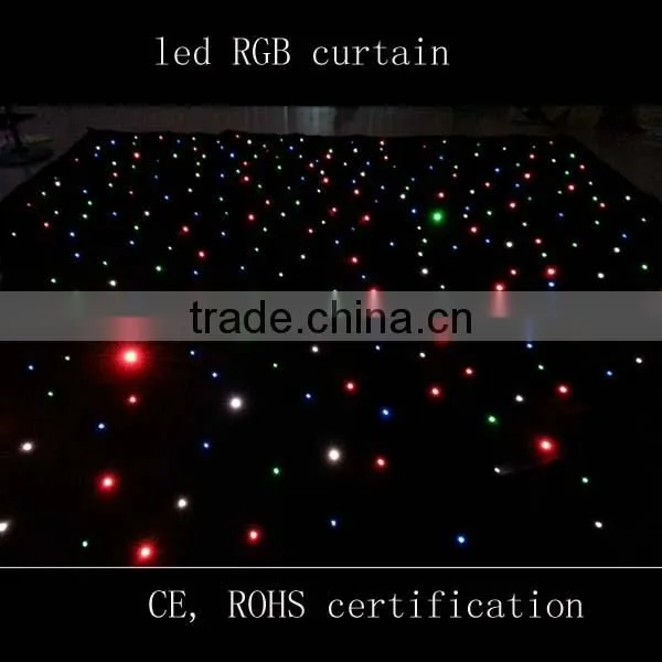 20cm Led Video black fireproof cloth curtain