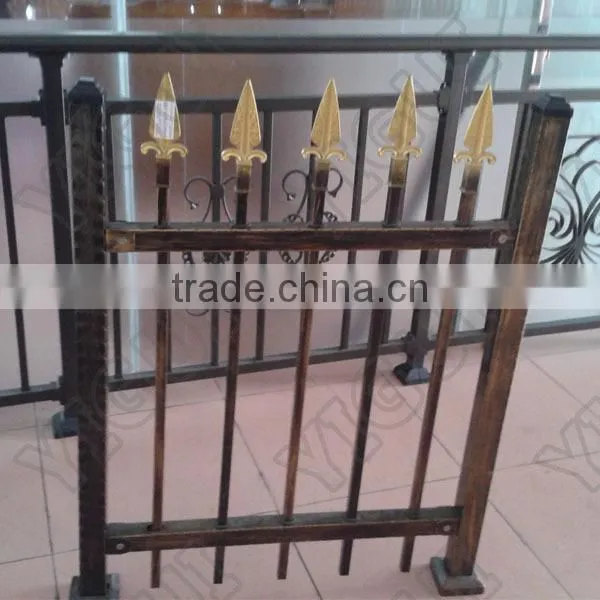 for outdoor Decorative Black Cheap steel fence, factory direct production sale fence