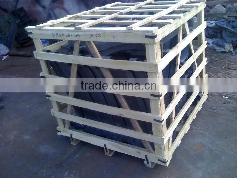 cast iron wooden benches legs