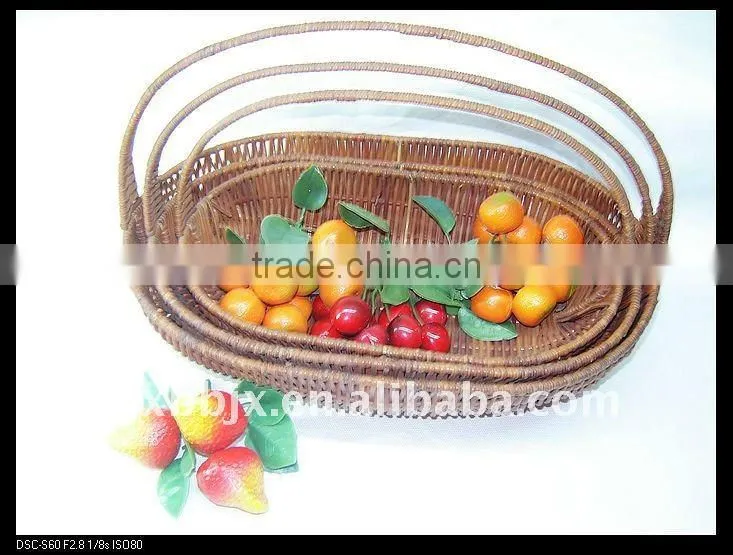 Egg shaped awn iron frame storage make hanging flower baskets