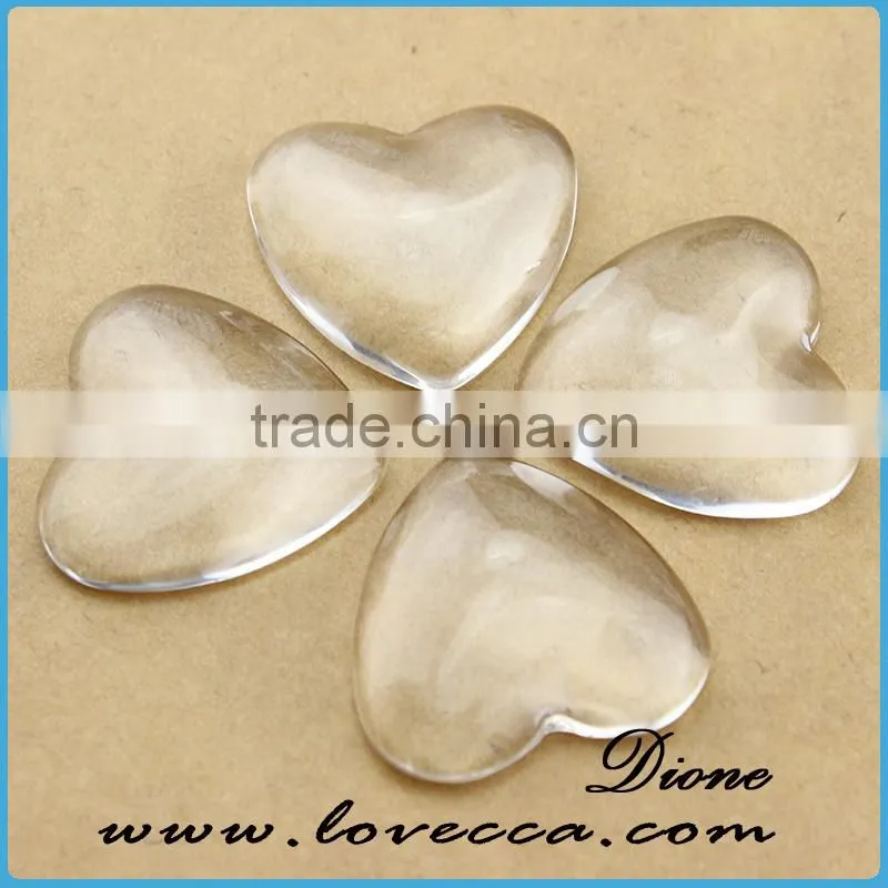 Loose Cabochons!!! Round Flatback Transparent Clear Glass Cabochons Beads