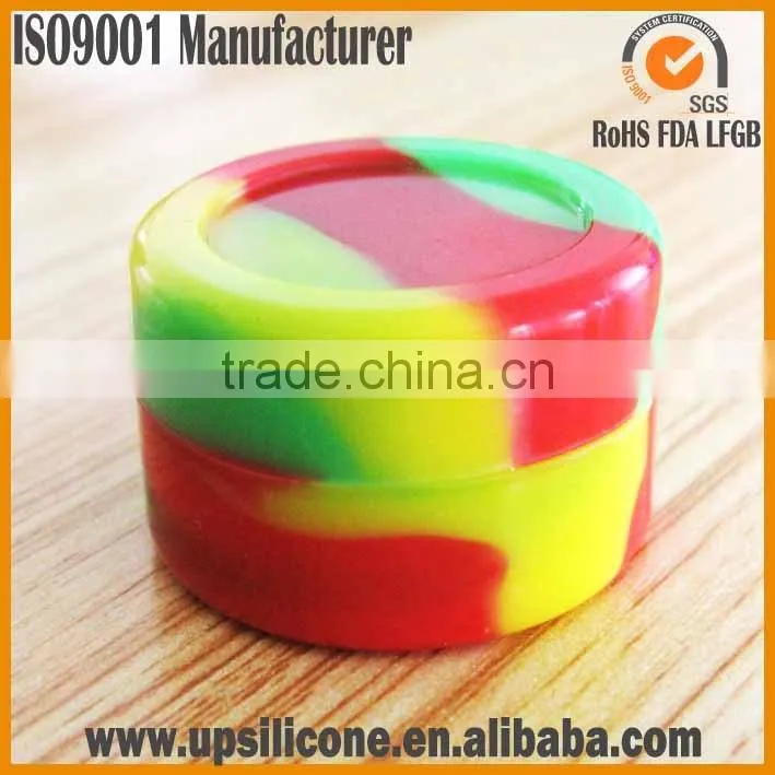 food grade 100% silicone jars dab wax container for sale