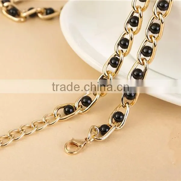 Factory Wholesales Cheap Women Waist Chain, Golden Fashion Waist Chain Belt for Women Dress