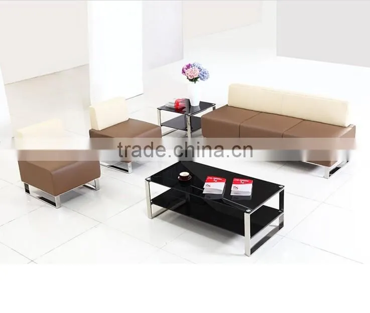 Hot sale small modern office sofa with cheap price waiting rest chair for shop public area furniture