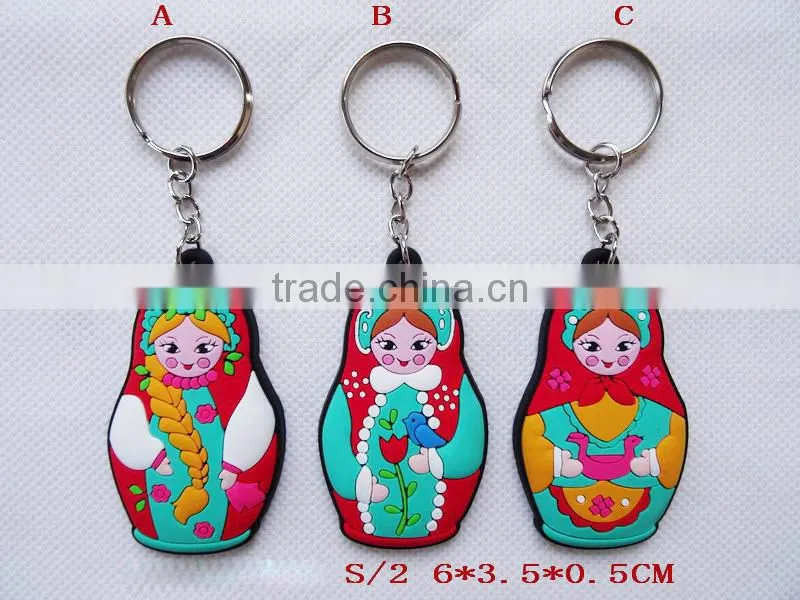 Russian Souvenir Custom Russian Dolls Keychain