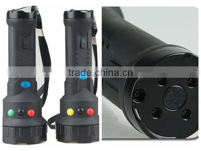 portable tri-colour Multifunction mini signal light / flash light (metal shell or anticollsion shell) for railway