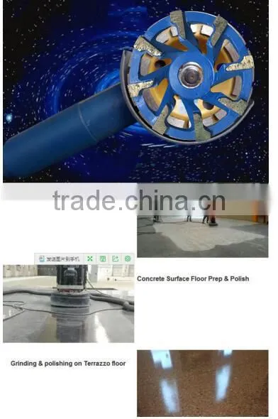 105mm L type segment diamond grinding wheel abrasive polishing disc for concrete granite marble double cup wheel