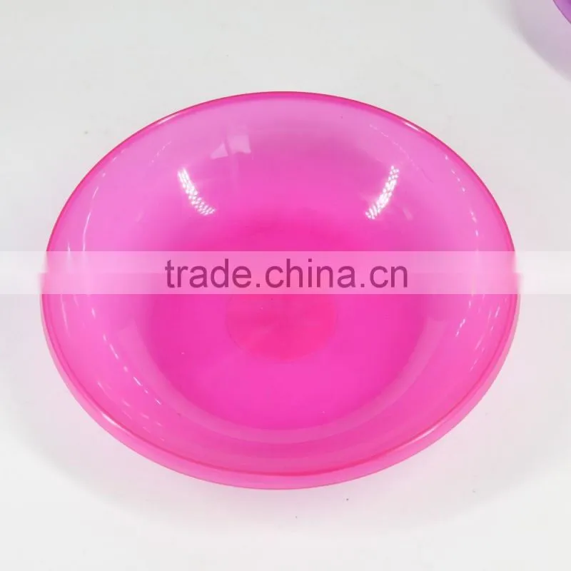 colour transparent plastic salad plate