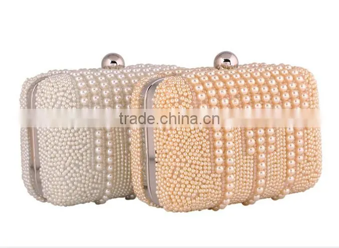 2015 new style fashion ladies pearl evening bags