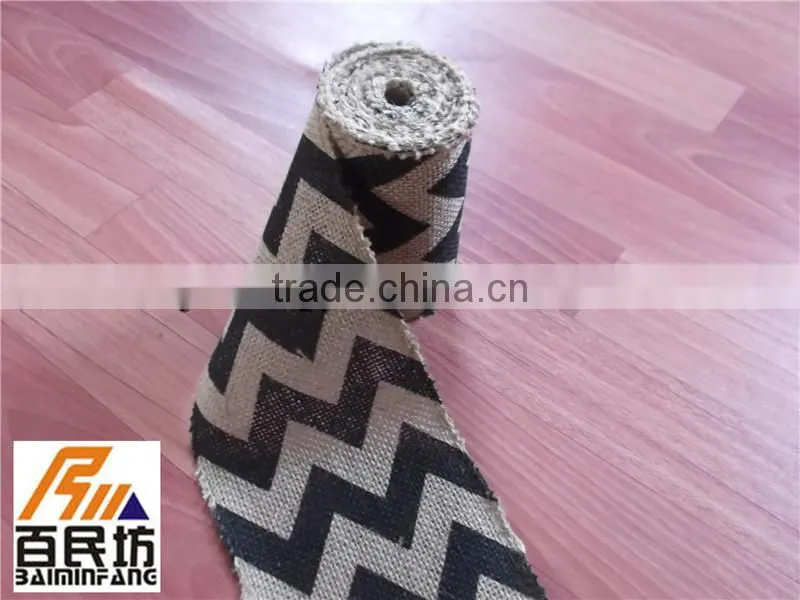jute burlap rolls 5'' wide 5 yards long for Christmas and party