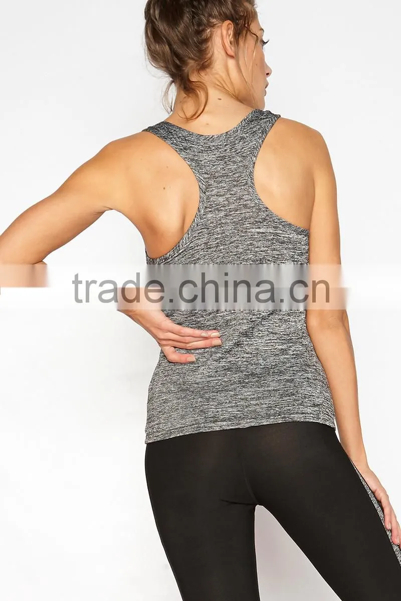 Latest Tops Designs Girls Casual Super Soft Polyester Spandex Sports Cool Summer Tops For Gym Wear Wholesale Custom