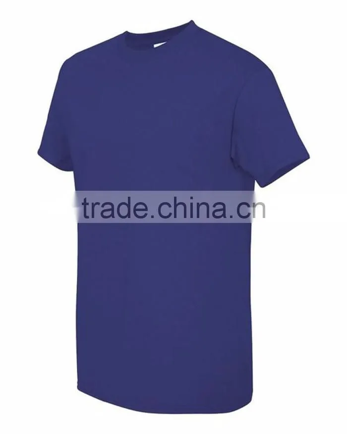 Hot sale white o-neck short sleeve plain cotton t-shirt