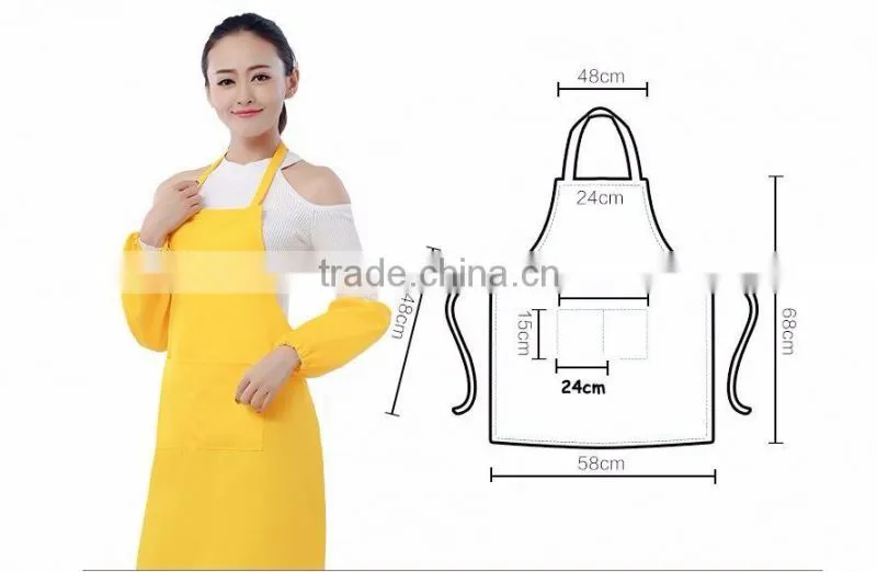 New silk screen high quality cheap plain apron for promotion