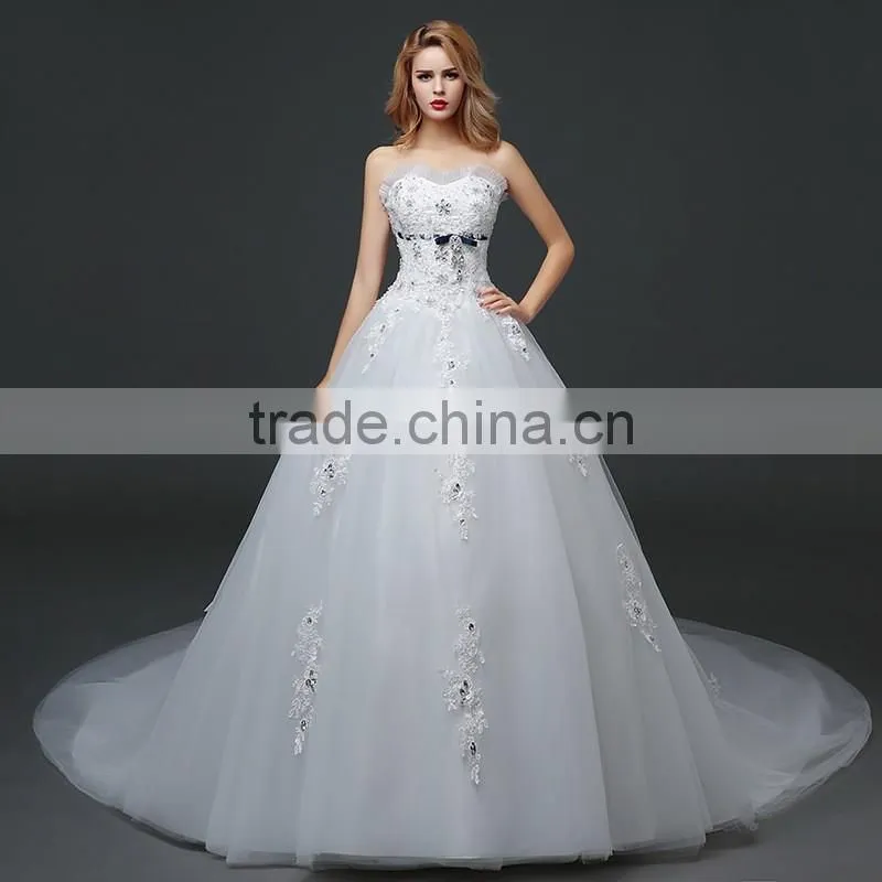 MGOO Customised Ball Gown Floor Length Wedding Dress For Women Christian Wedding Dress Lace Sleeveless Elegant