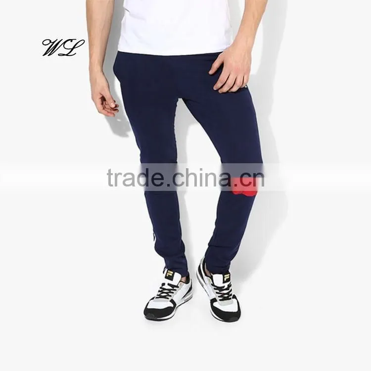 Men Cotton/Poly Loose Sweat Pants Fleece Knit Fabric Jogger Pants