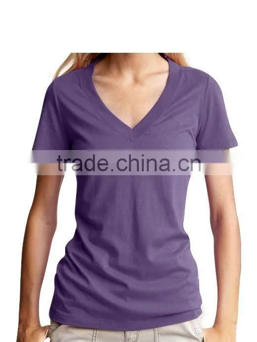 WOMEN'S STRIPED CREW NECK T SHIRT