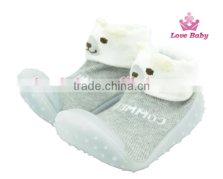 Boutique wholesale mix colors animal newborn rubber gum sole shoes