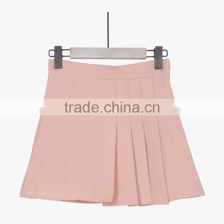 oem fashion A-line chiffon dress,custom made latest women short pleated skirts