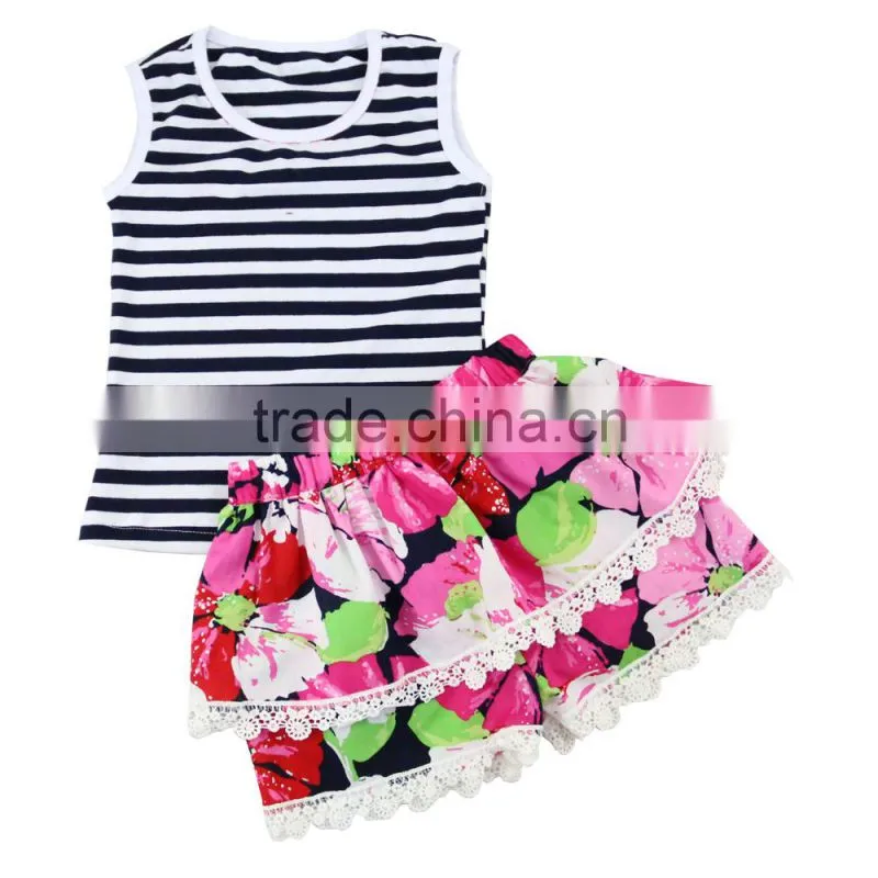 2017 summer new style kaiyo outfit wholesale children's boutique clothing children clothing set