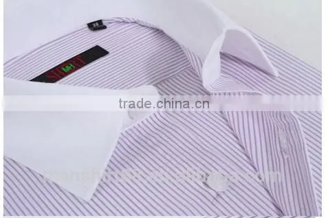 long sleeve striped dress shirt for men