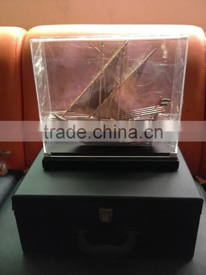 Wooden arab dhow for company gift