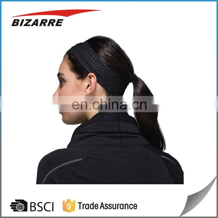 Wholesale custom elastic logo printed sports headband