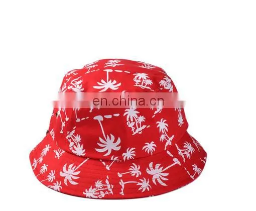 Colorful kids plain bucket hats with drawstring