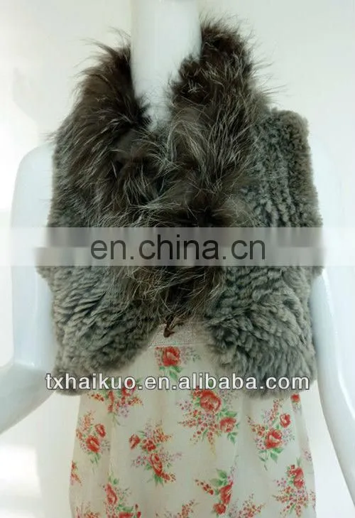 2013 Fashion women rex rabbit fur vest