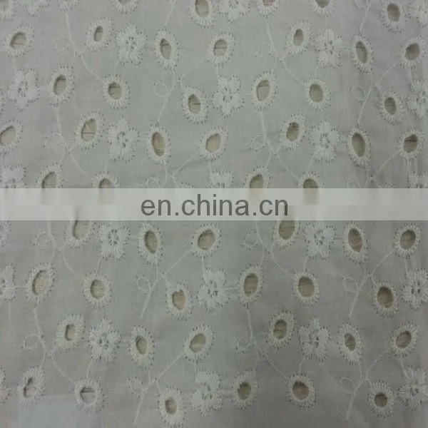 different pattern of 100% cotton woven embroidery fabric