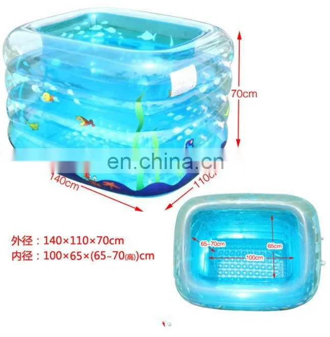 inflatable four-layer swimming bathtub