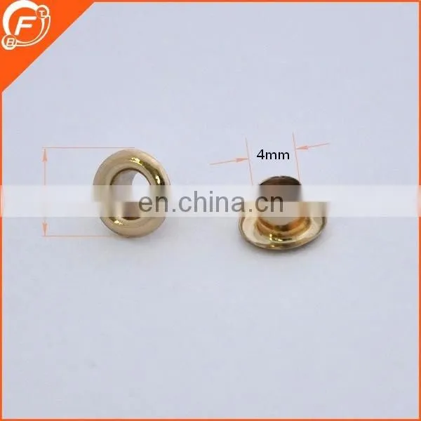 shinny gold round brass eyelets for lady cloth