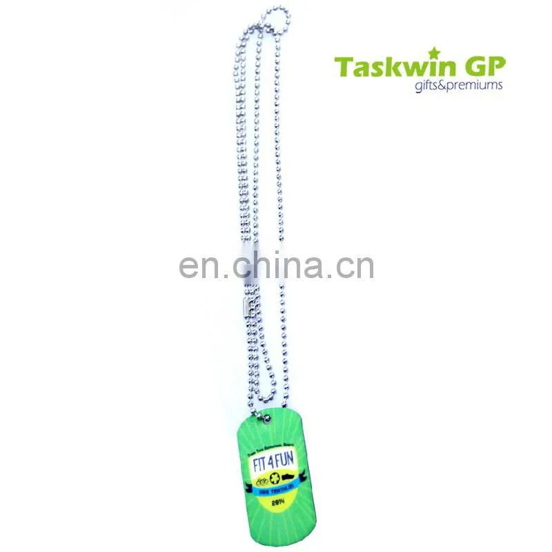 Hot sale design custom metal dog tag, Cheap dog tag with neck chain