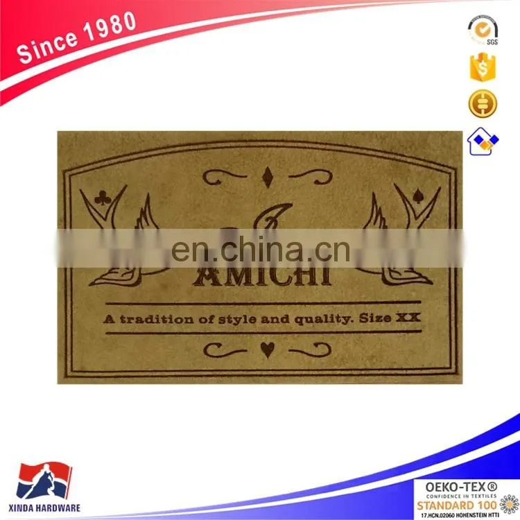 68 * 45 mm high-grade leather jeans patch
