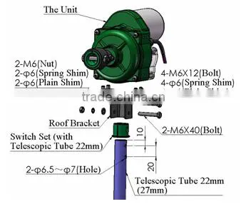 greenhouse plastic curtain roll up motor winch