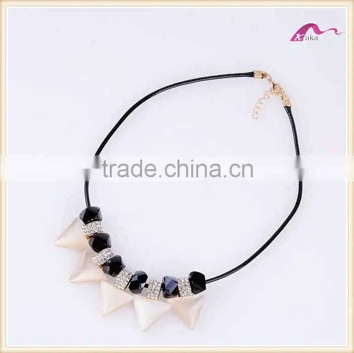 Hot Sale Fashion Jewelry Gold Plated Choker Necklace With Big Crystal