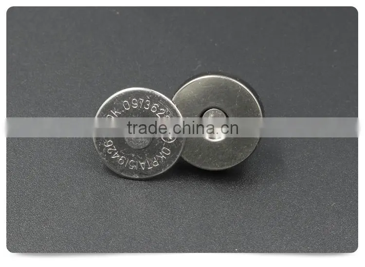 Bag accessorie mag snap 18mm magnetic button