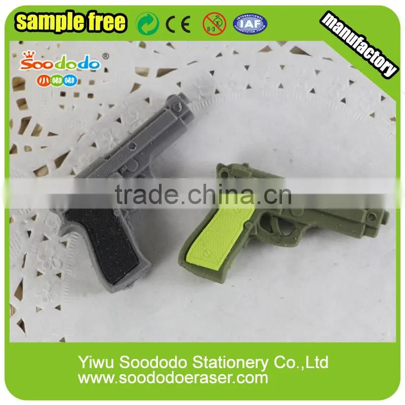 magic cool rubber Gun eraser for kids