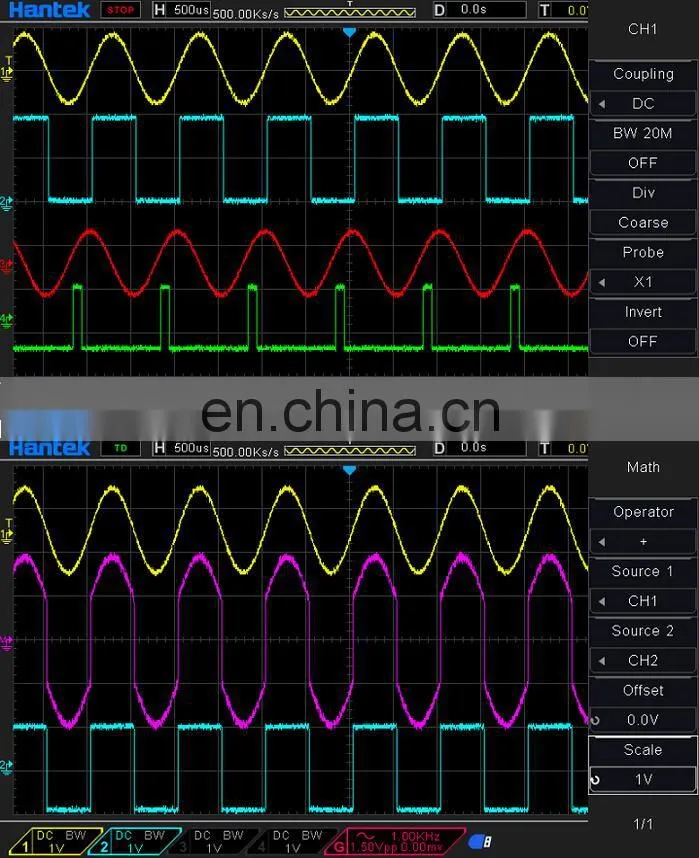 Hantek DSO4254B Digital Oscilloscope Storage Bench Type 4 CH 64K 1GS/s 250MHz Bandwidth
