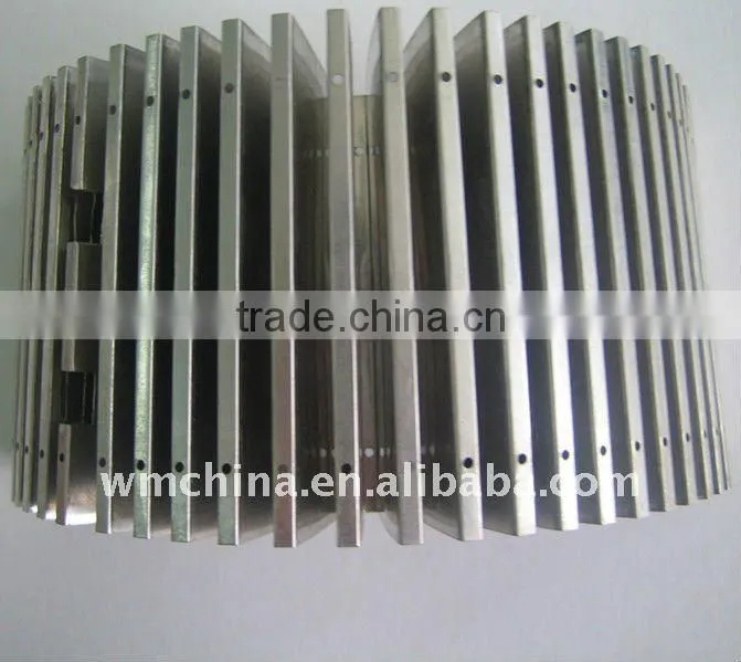 CNC machined aluminum cooling fins