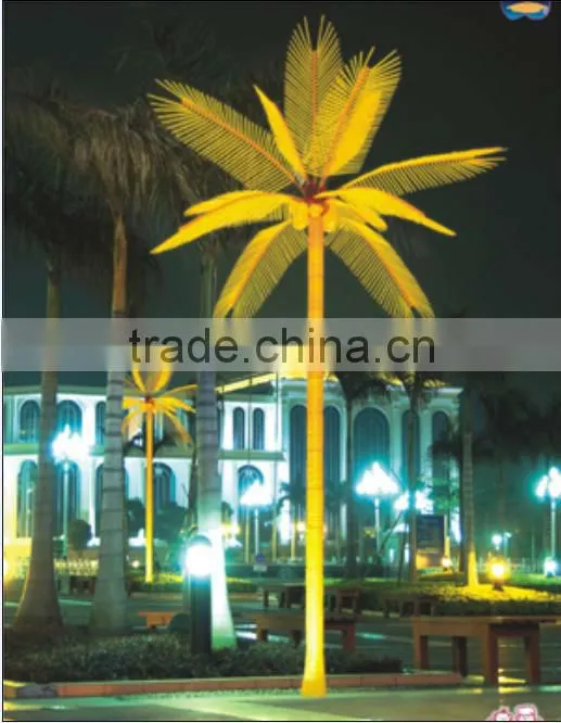 2014outdoor&indoor artificial coconut led tree light/artificial LED coconut tree light- LED tree branch light