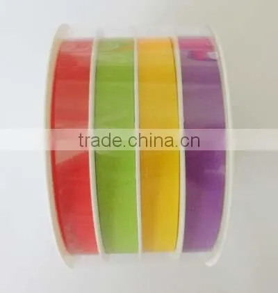 Plastic Ribbon Tulle Spools for everyday/gift/Christmas decoration or packing