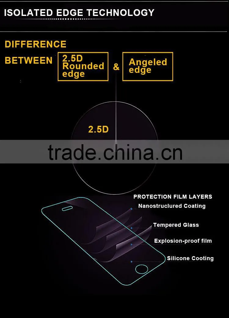 2015 Newest tablet 9H 2.5D Japenese AGC tempered glass screen protector for Microsoft Surface 3